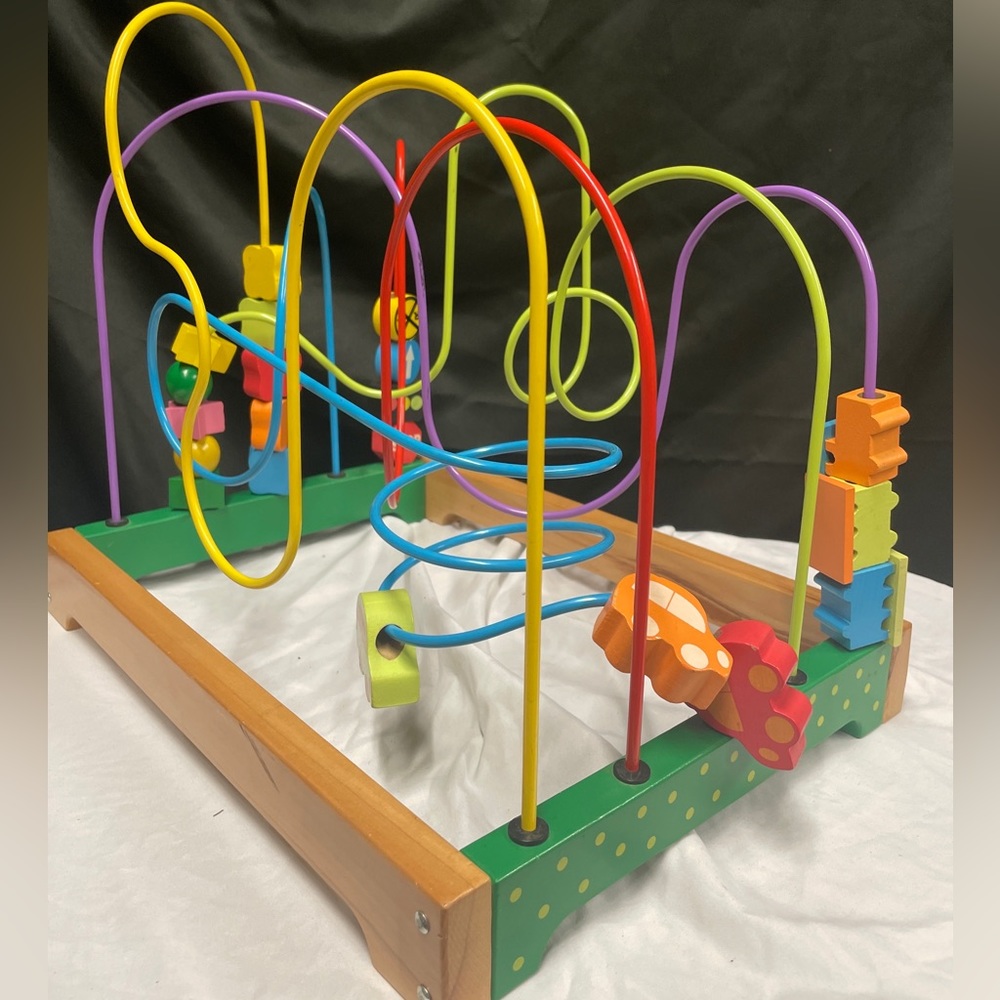 Train & Car Wooden Bead Maze